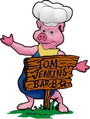 Tom Jenkins Barbeque BBQ Logo Tom Jenkins Barbeque A Taste You Will Never Forget